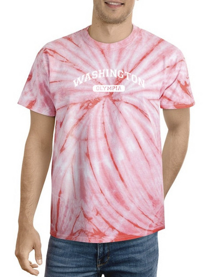 Olympia Washington Tie Dye Tee -SmartPrintsInk Designs