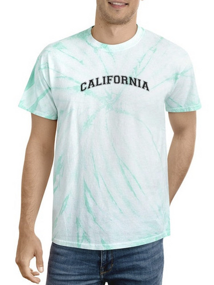 California Tie Dye Tee -SmartPrintsInk Designs, Goodies N Stuff