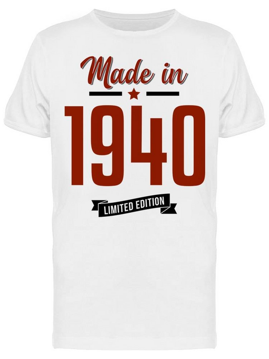 Man Limited Edition Since 1940 Men's T-shirt, Goodies N Stuff