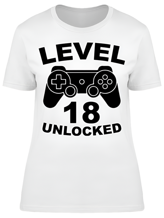 Level 18 Is Unlocked Women's T-shirt, Goodies N Stuff
