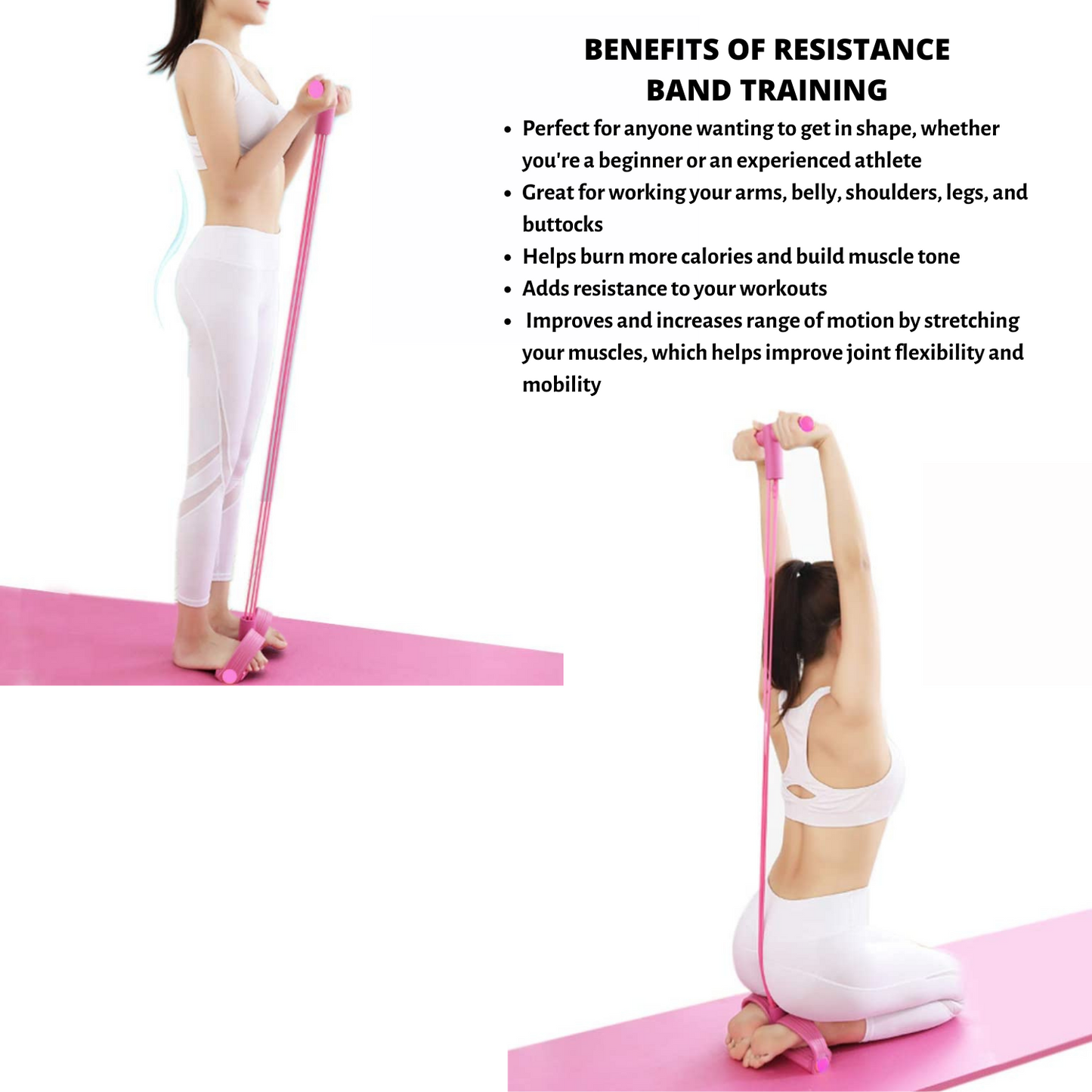 Pedal Resistance Band for Training Arms, Abs, Waist and Yoga Stretching, Goodies N Stuff