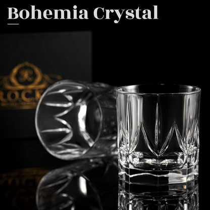 Crystal Whiskey Glasses - Set of 2 Imperial Glass Tumblers (12oz), Goodies N Stuff