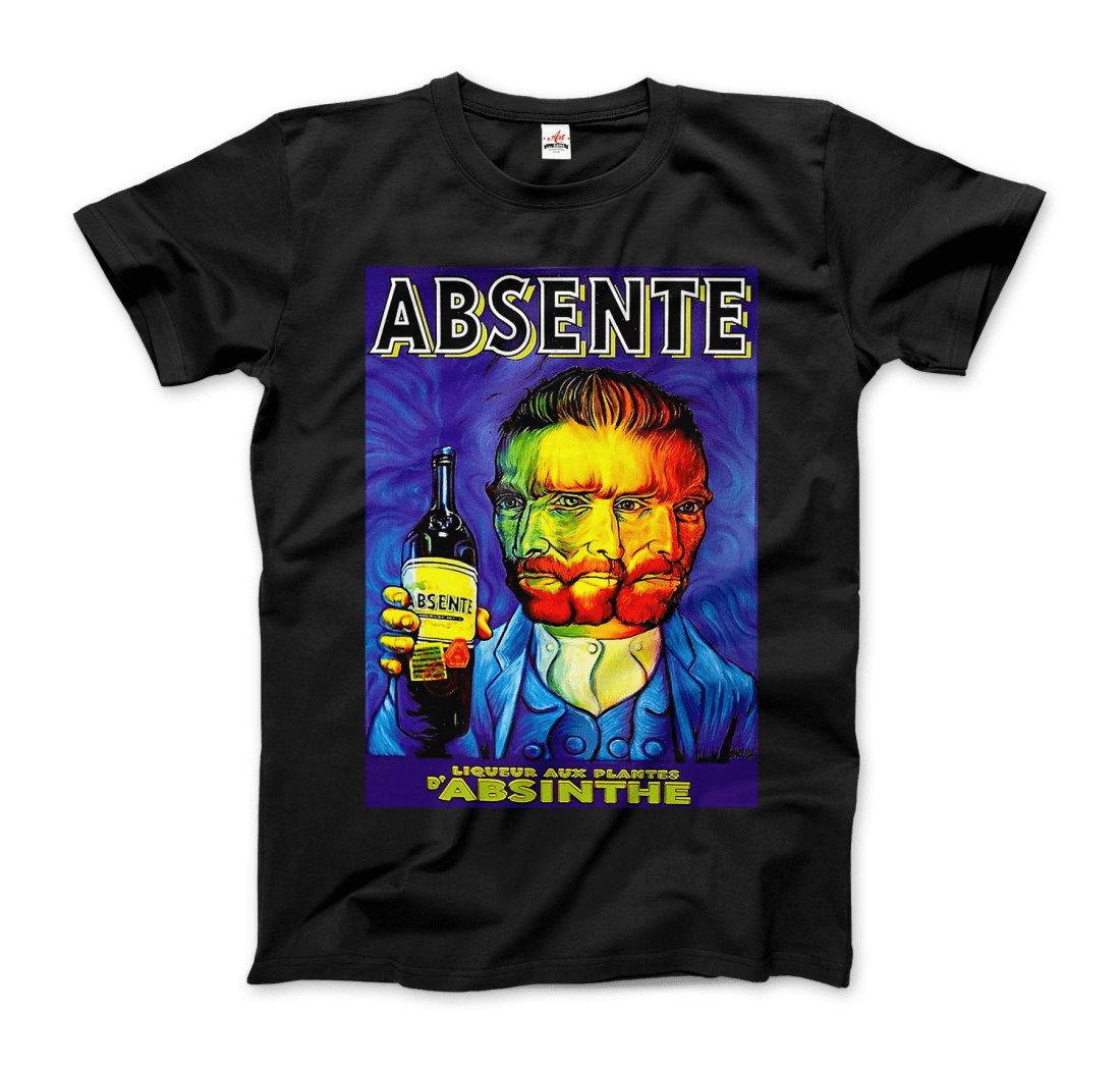 Absente, Vintage Absinthe Liquor Advertisement with Van Gogh T-Shirt, Goodies N Stuff