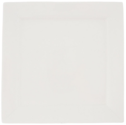 White Dinner Plate 10" inch X 10" inch | 25 X 25 Cm - Elegant Porcelain Tableware, Goodies N Stuff