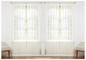 J&V TEXTILES 4-Pack Value: Solid Sheer Window Curtain Panels, Goodies N Stuff