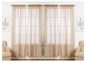 J&V TEXTILES 4-Pack Value: Solid Sheer Window Curtain Panels, Goodies N Stuff