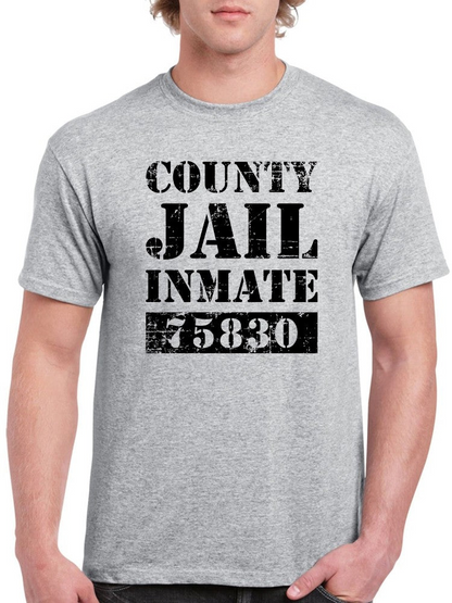 Counti Jail Inmate 75830 T-shirt -SmartPrintsInk Designs, Goodies N Stuff