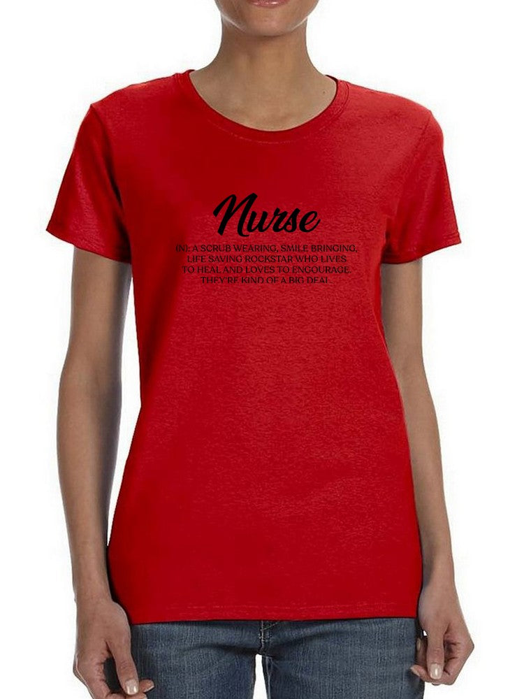 Nurse With Accurate Description Women's T-Shirt, Goodies N Stuff