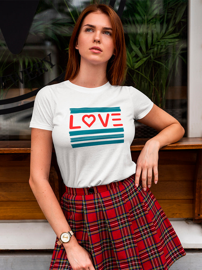Love  And Stripes Women's T-shirt, Goodies N Stuff