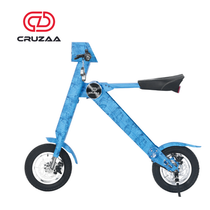 Limited Edition Cruzaa Electric Scooter - 45km Range & 35km/h Top Speed, Bluetooth & Speakers, USB - Denim Blue, Goodies N Stuff