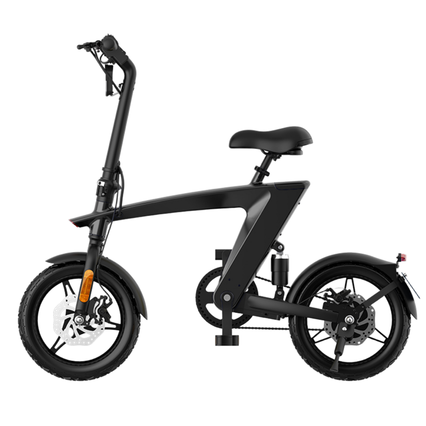 The Max foldable E-Bike Carbon Black Range 35km - Top Speed 25km/h, Goodies N Stuff
