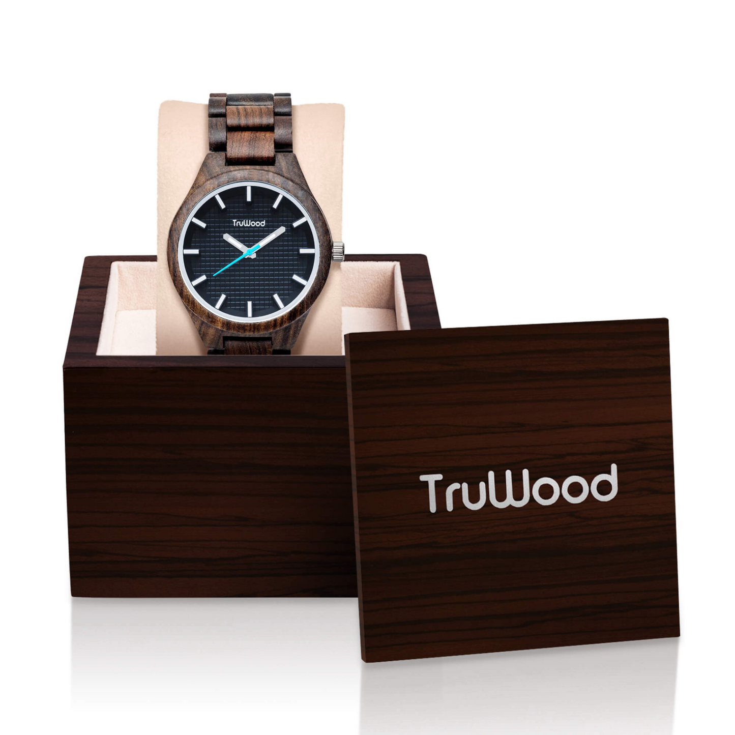 TruWood Capitan - Handcrafted Black Sandalwood Watch, Goodies N Stuff