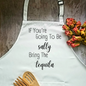 Be Salty Bring the Tequila Humorous Apron | Funny Adjustable Kitchen or BBQ Apron | Perfect Housewarming Gift for Cook or Griller, Goodies N Stuff