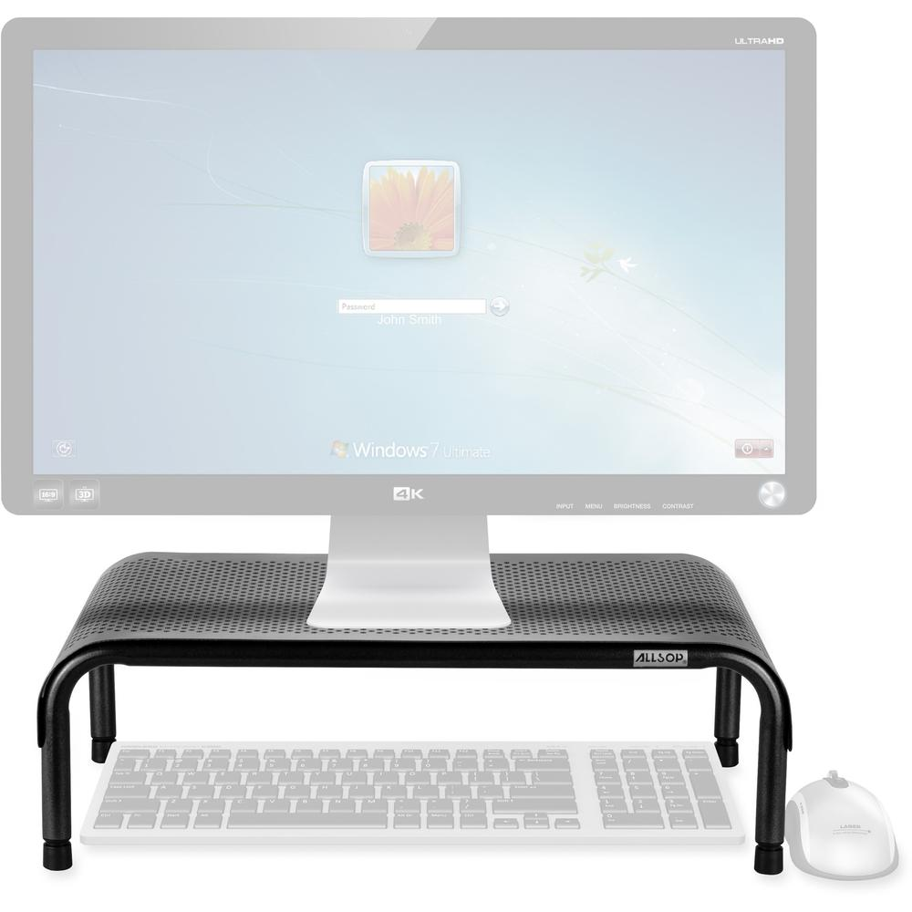 Allsop Metal Art Ergo 3 Adjustable Height Monitor Stand - Ergonomic Design, Goodies N Stuff