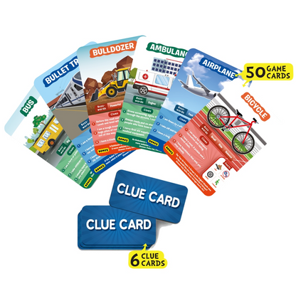 Skillmatics Card Game: Guess in 10 Things That Go! Gifts for 6 Years Old and Up, Quick Game of Smart Questions, For Travel & Family Game Night