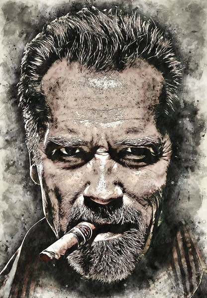 Arnold Schwarzenegger Art, Arnold Watercolor, Arnold Portrait, Arnold Gift, Arnold Print, Arnold Wall Art, Arnold Schwarzenegger Digital, Goodies N Stuff