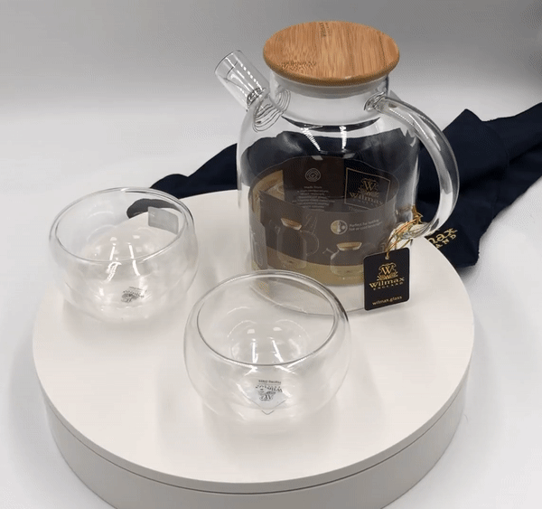 3 Piece Thermo Glass Asian Tea Entertaining Set For 2 | Wilmax, Goodies N Stuff