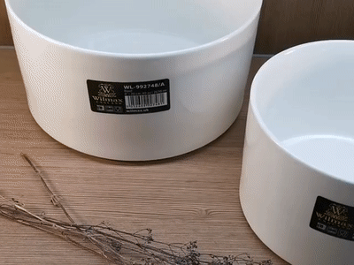 Deep White Bowl 6" inch | 15 Cm 47 Fl Oz | 1400 Ml - Perfect for Soup, Cereal, Salad, and Pasta, Goodies N Stuff