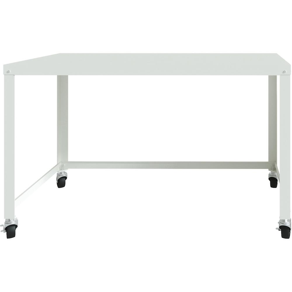Lorell SOHO Personal Mobile Desk - Rectangle Top - 48" Table Top Width x 23" Table Top Depth - 29.50" HeightAssembly Required - White - 1 Each, Goodies N Stuff