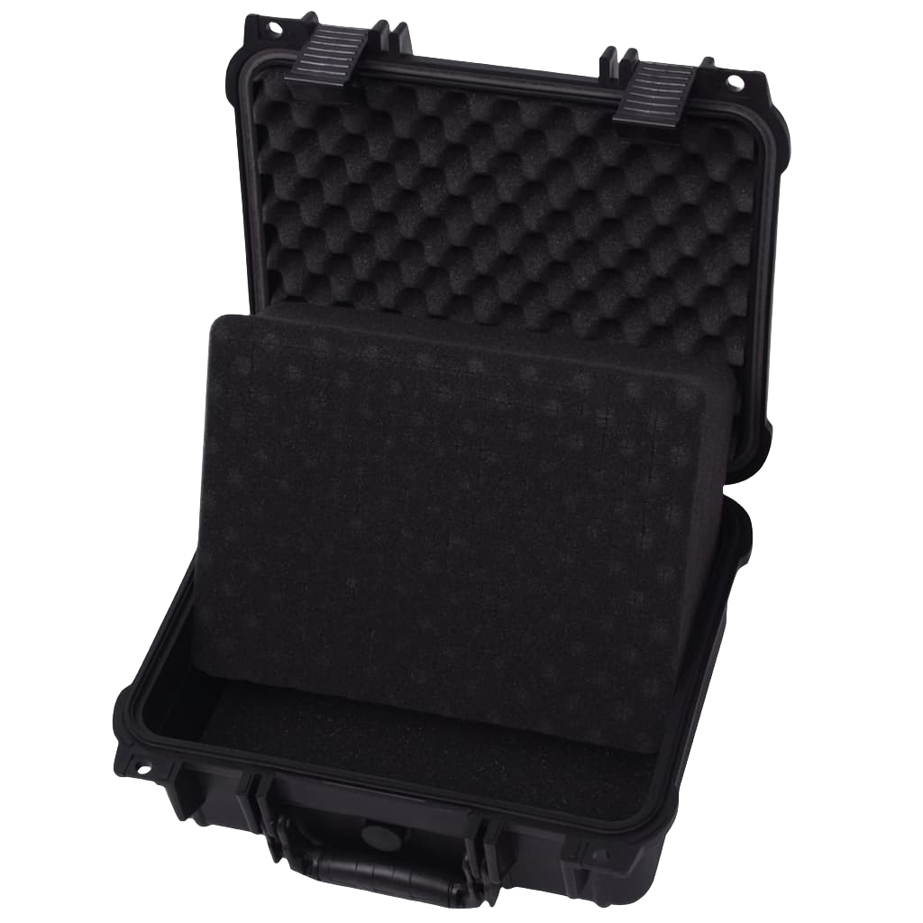 vidaXL Protective Equipment Case 13.8"x11.6"x5.9" Black, Uncategorized, Goodies N Stuff