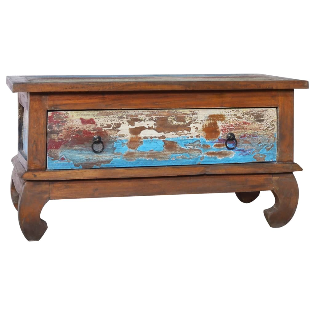 vidaXL Coffee Table 31.5"x19.7"x15.7" Reclaimed Teak Wood, Goodies N Stuff