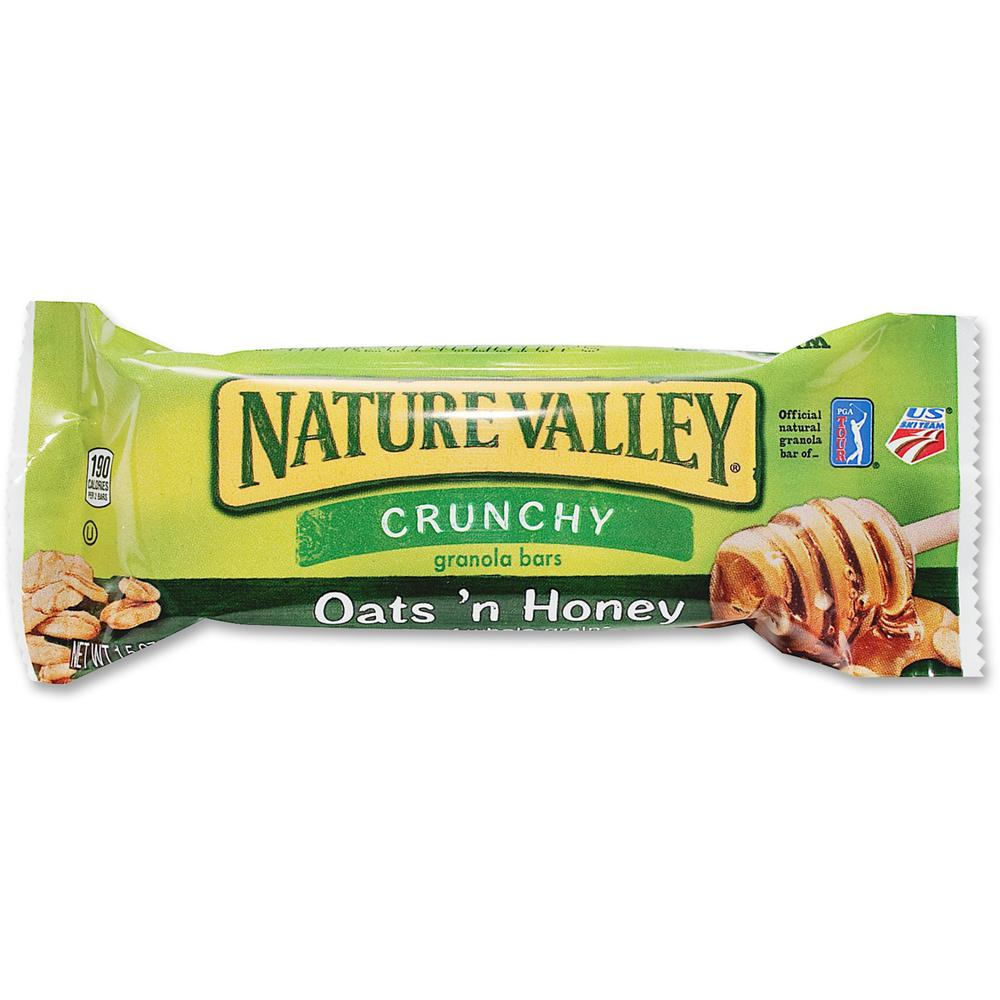 NATURE VALLEY Oats/Honey Granola Bar - Oats 'n Honey - 1.50 oz - 108 / Carton, Goodies N Stuff