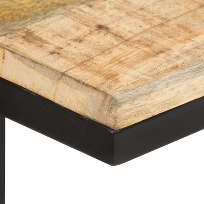 vidaXL Side Tables 2 pcs 12.4"x9.6"x25.4" Rough Mango Wood, Goodies N Stuff