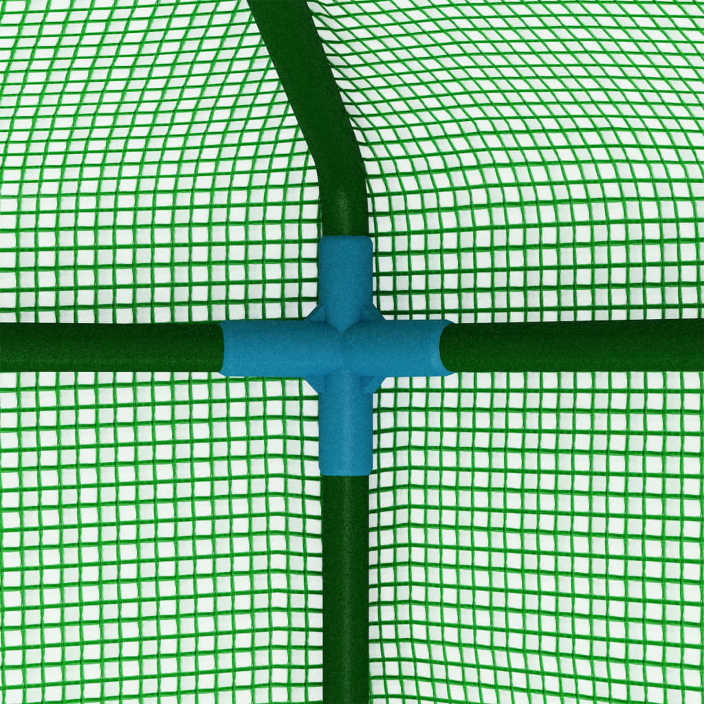 vidaXL Greenhouse with Steel Frame 5.4 ft² 3.3'x1.6'x6.2', Goodies N Stuff