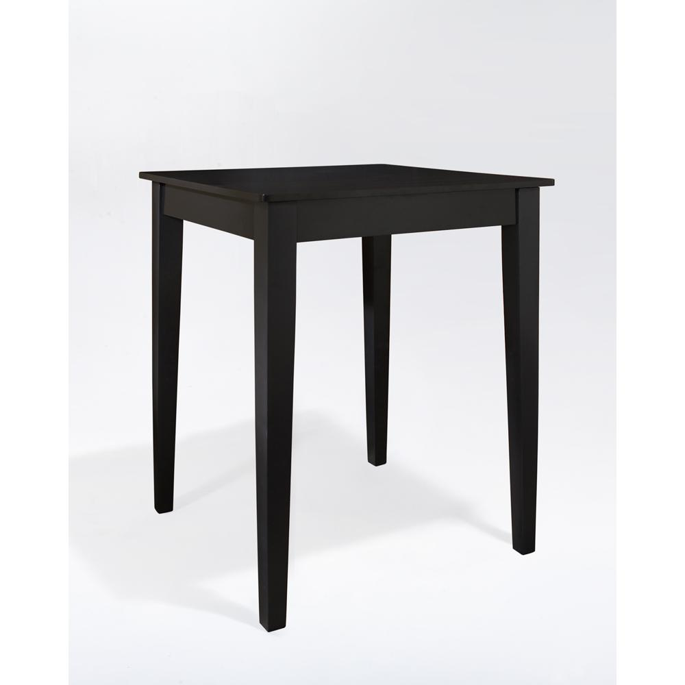 Black Pub Table - Perfect for Kitchen, Basement, or Bonus Room, Goodies N Stuff