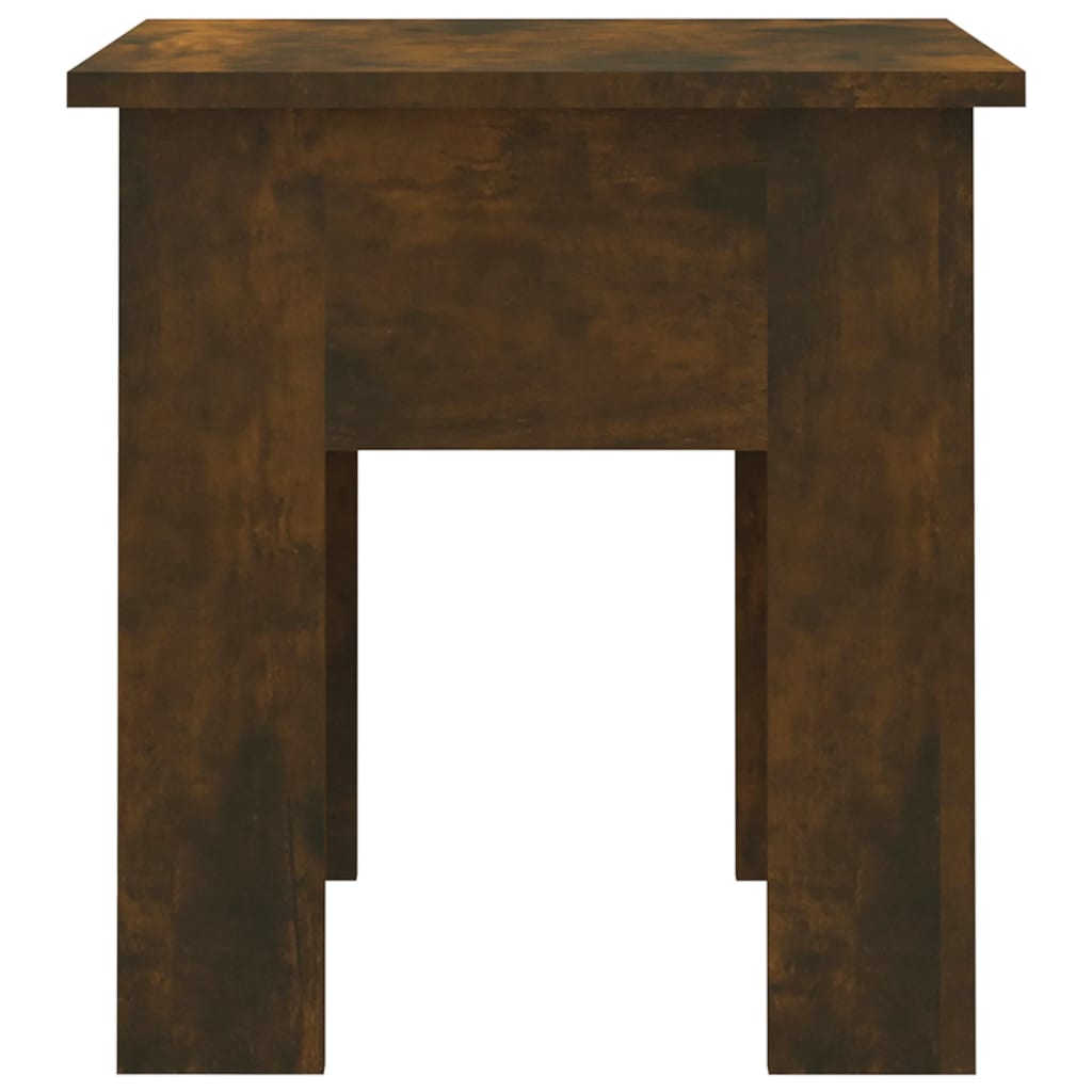 vidaXL Coffee Table Smoked Oak 15.7"x15.7"x16.5" Engineered Wood, Goodies N Stuff