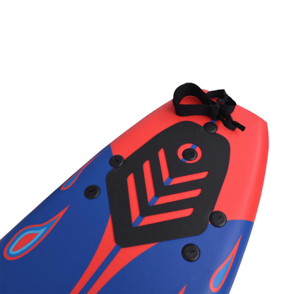 vidaXL Surfboard Blue and Red 66.9", Goodies N Stuff