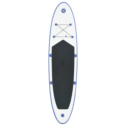 vidaXL Inflatable Stand Up Paddleboard Set Blue and White, Goodies N Stuff