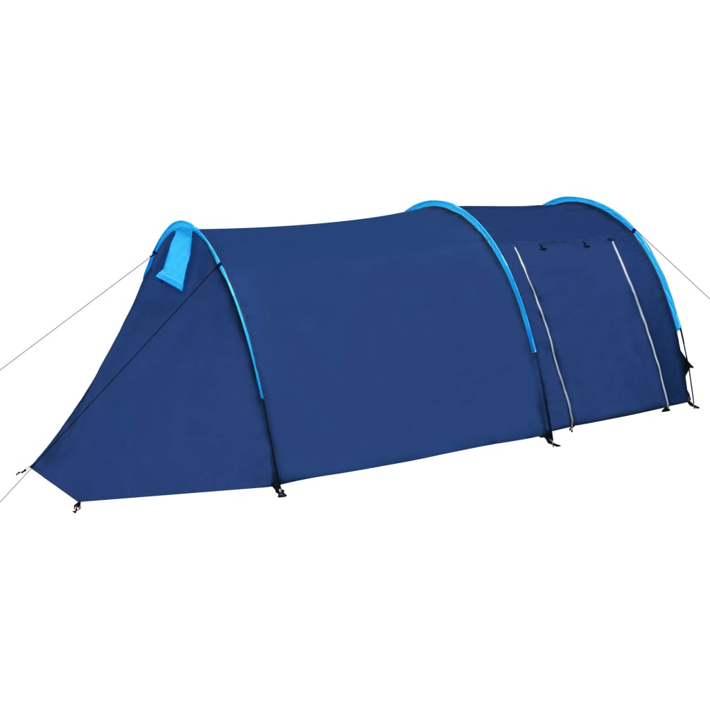 vidaXL Camping Tent 4 Persons Navy Blue/Light Blue - Spacious and Easy-to-Set-Up, Goodies N Stuff