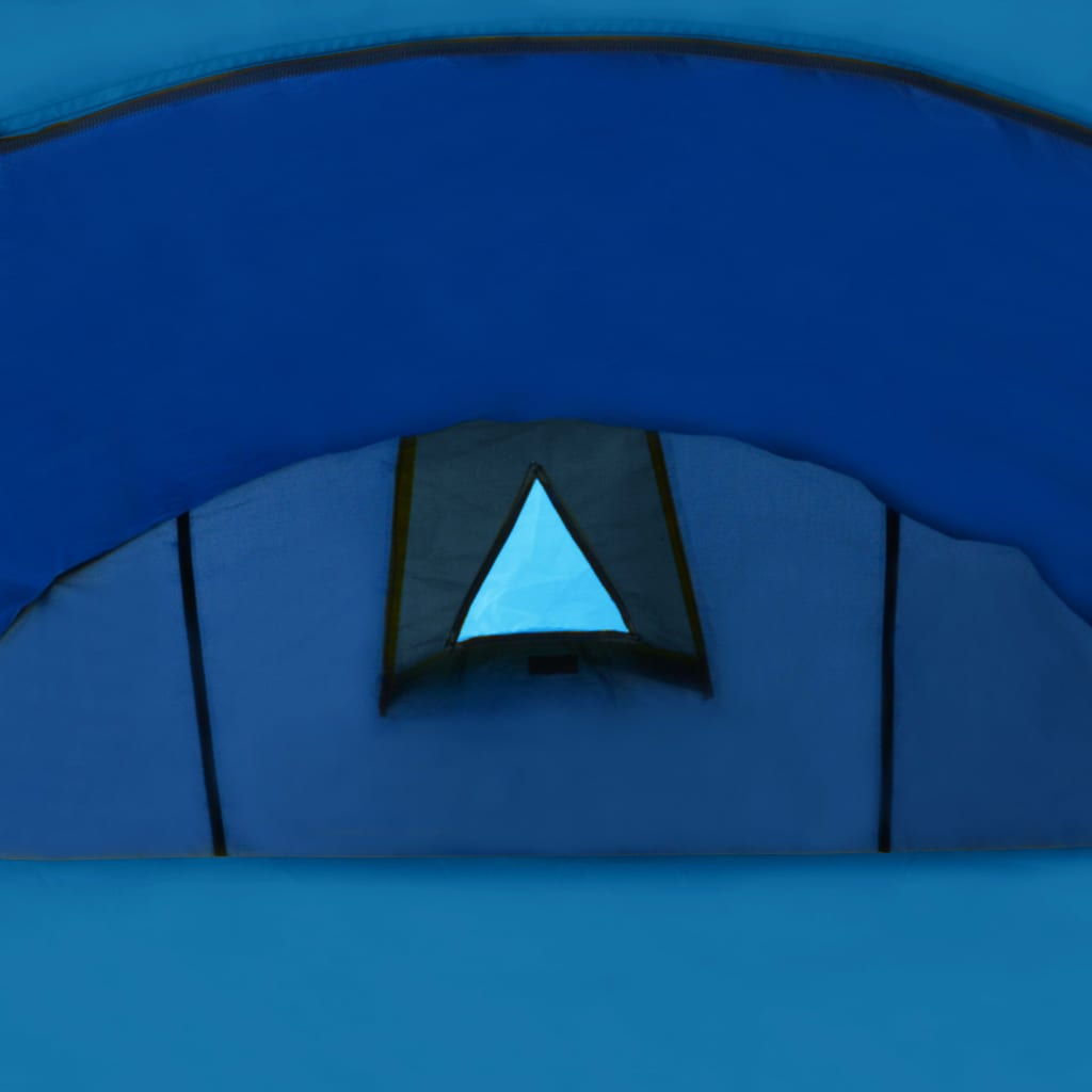 vidaXL Camping Tent 4 Persons Navy Blue/Light Blue - Spacious and Easy-to-Set-Up, Goodies N Stuff