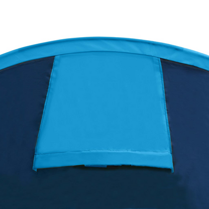 vidaXL Camping Tent 4 Persons Navy Blue/Light Blue - Spacious and Easy-to-Set-Up, Goodies N Stuff