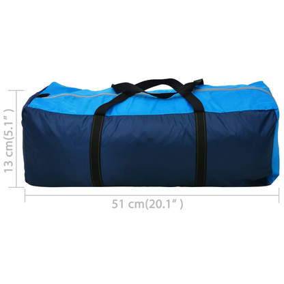 vidaXL Camping Tent 4 Persons Navy Blue/Light Blue - Spacious and Easy-to-Set-Up, Goodies N Stuff