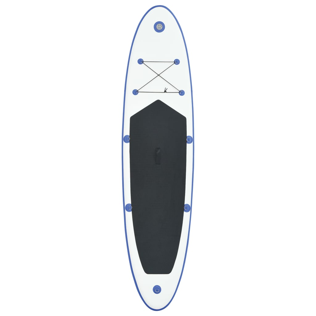 vidaXL Stand Up Paddle Board Set SUP Surfboard Inflatable Blue and White, Goodies N Stuff