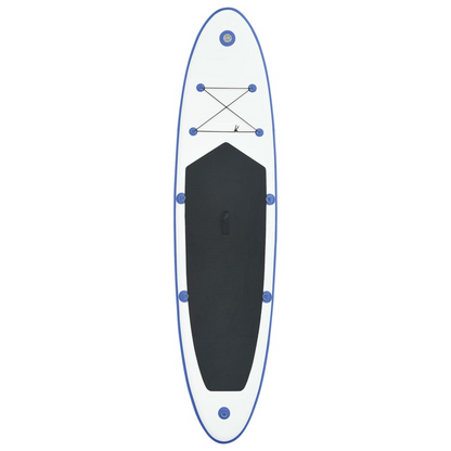 vidaXL Stand Up Paddle Board Set SUP Surfboard Inflatable Blue and White, Goodies N Stuff