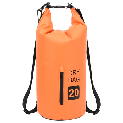 vidaXL Dry Bag with Zipper Orange 5.3 gal PVC, Goodies N Stuff