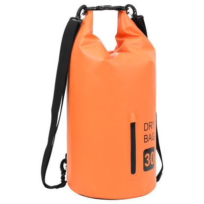 vidaXL Dry Bag with Zipper Orange 7.9 gal PVC, Goodies N Stuff