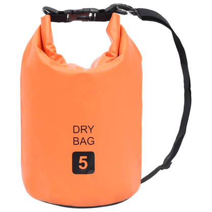 vidaXL Dry Bag Orange 1.3 gal PVC - Waterproof Bag for Outdoor Trips, Goodies N Stuff