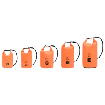 vidaXL Dry Bag Orange 1.3 gal PVC - Waterproof Bag for Outdoor Trips, Goodies N Stuff