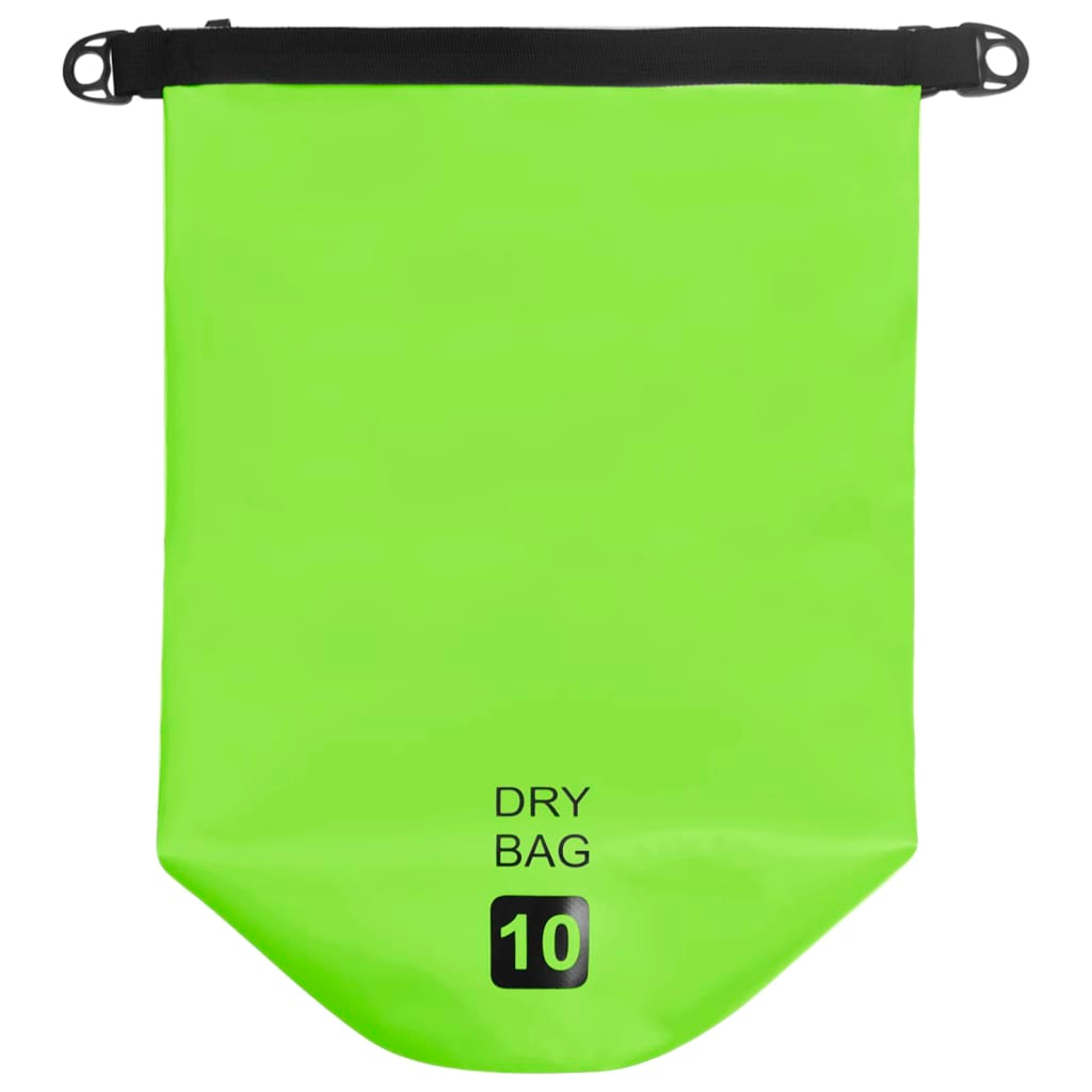 vidaXL Dry Bag Green 2.6 gal PVC, Goodies N Stuff