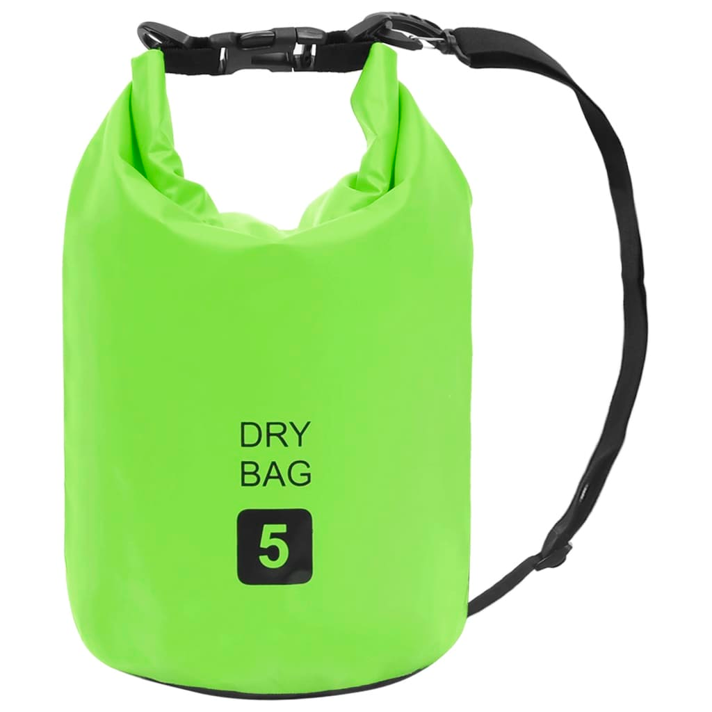 vidaXL Dry Bag Green 1.3 gal PVC, Goodies N Stuff