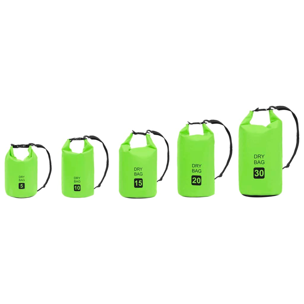 vidaXL Dry Bag Green 1.3 gal PVC, Goodies N Stuff