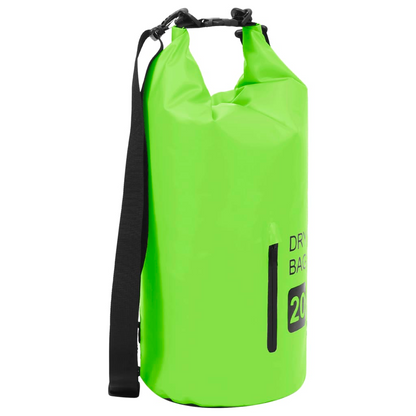 vidaXL Dry Bag with Zipper Green 5.3 gal PVC, Goodies N Stuff