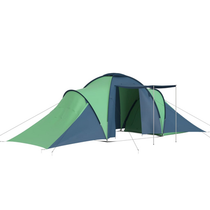 vidaXL Camping Tent 6 Persons Blue and Green, Goodies N Stuff