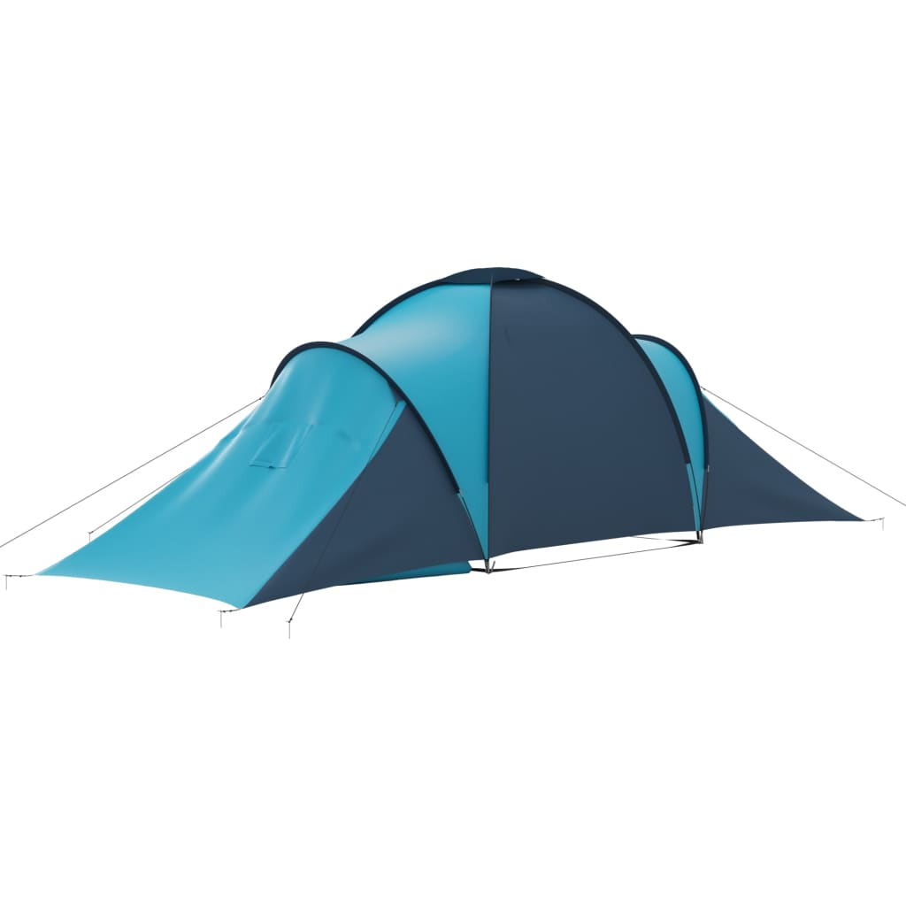 vidaXL Camping Tent 6 Persons Blue and Light Blue - Spacious, Waterproof, and Easy to Assemble, Goodies N Stuff