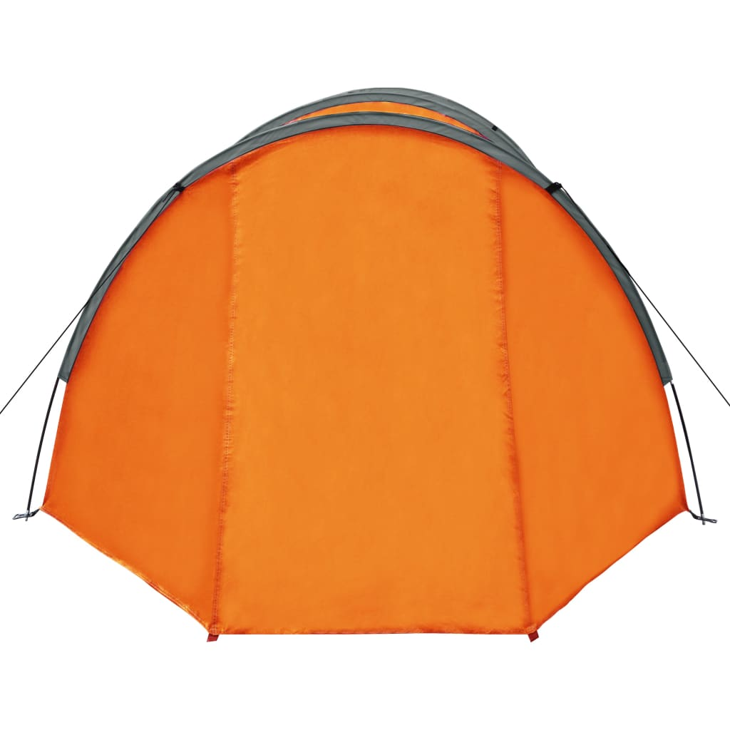 vidaXL Camping Tent 4 Persons Gray and Orange, Goodies N Stuff