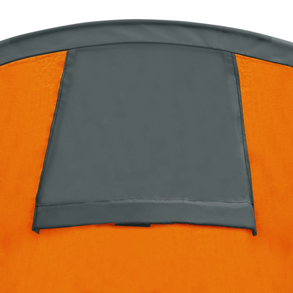 vidaXL Camping Tent 4 Persons Gray and Orange, Goodies N Stuff